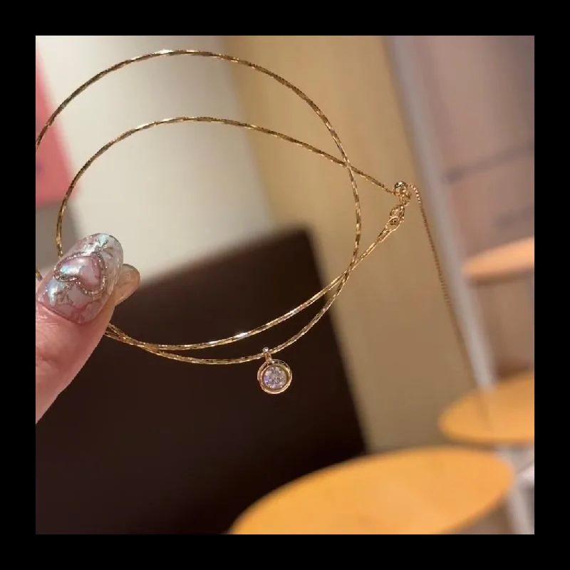 قلادة بياقة فقاعية متألقة مطلية بالذهب عيار 24 قيراط للنساء، قلادة عصرية فاخرة ورائعة ومتعددة الاستخدامات