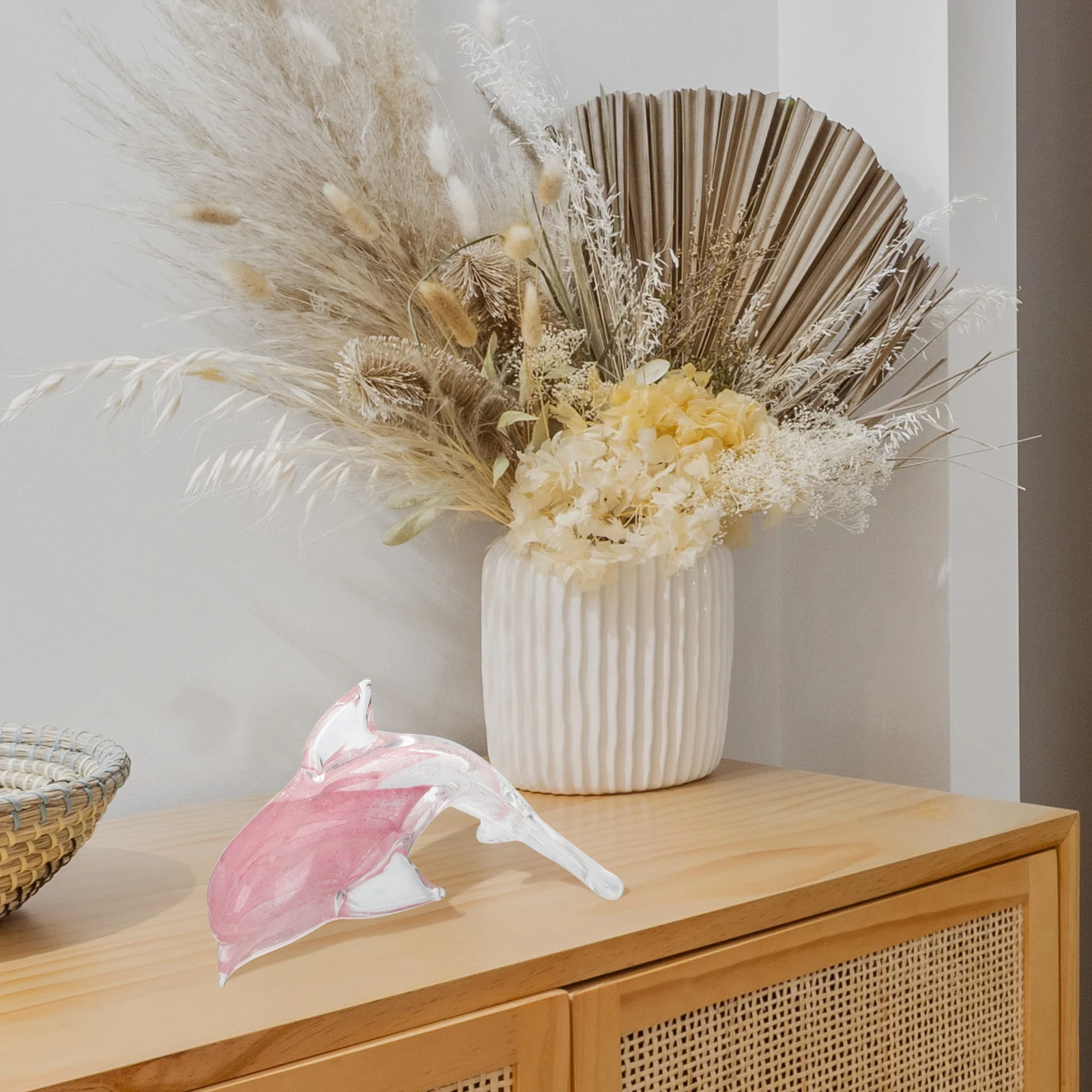 

Glow in The Dolphin Decor Creative Desktop Ornament for Home Living Room Bar Study Interior Design Accessory