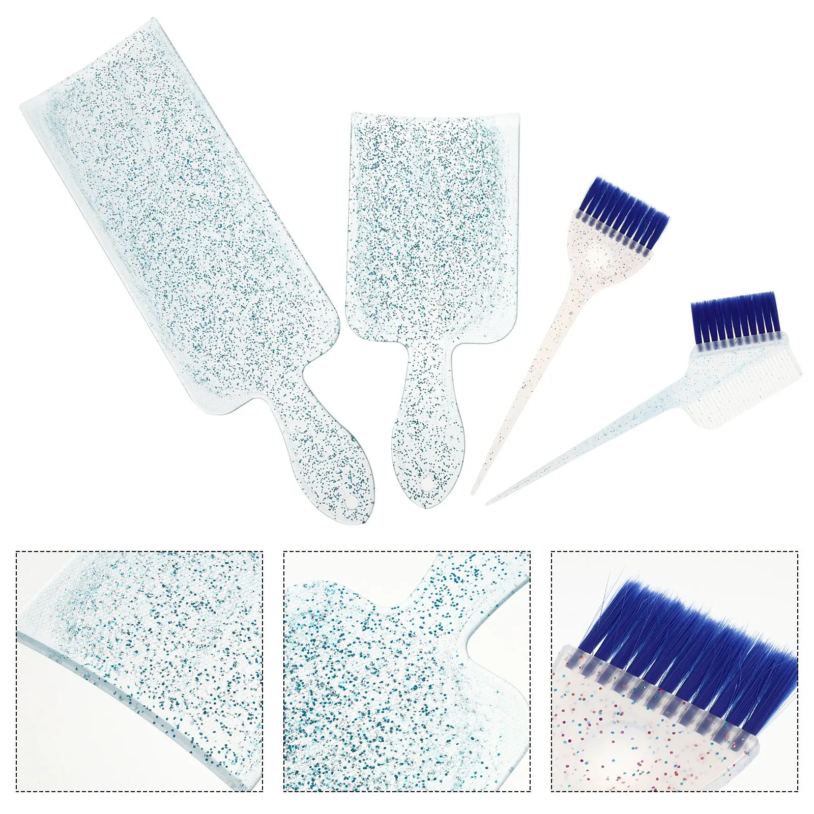 1Set Hair Coloring Board Plastic Nylon Hairdressing Tool for Professional Salon Home Dye Application Hair Dye Paddle - Image 4