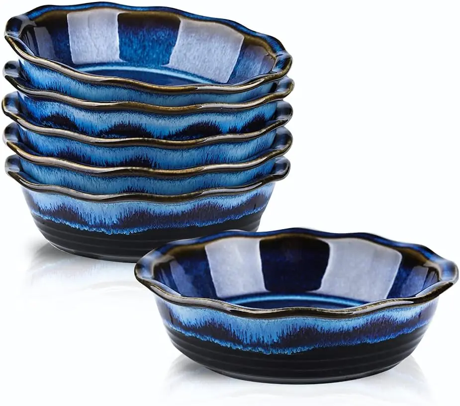 

Керамическая форма для пирога, 6,5 дюймов, круглая, для выпечки пирогов и десертов