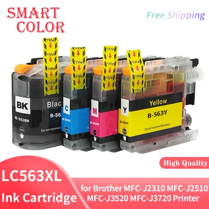 LC563 LC-563 LC 563 Premium Color Compatible InkJet Cartridge For Brother MFC-J2310 MFC-J2510 MFC-J3520 MFC-J3720 Printer