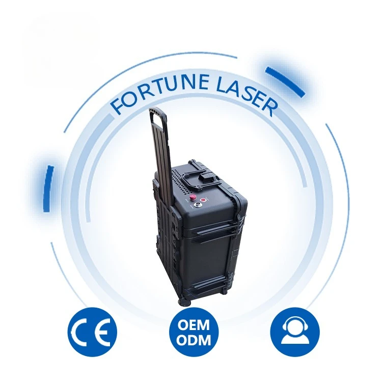 100W-300W Industrial Metal Mold Rust Removal Tool Head Equipment Systems Mini Portable Handheld Cleaning Machine