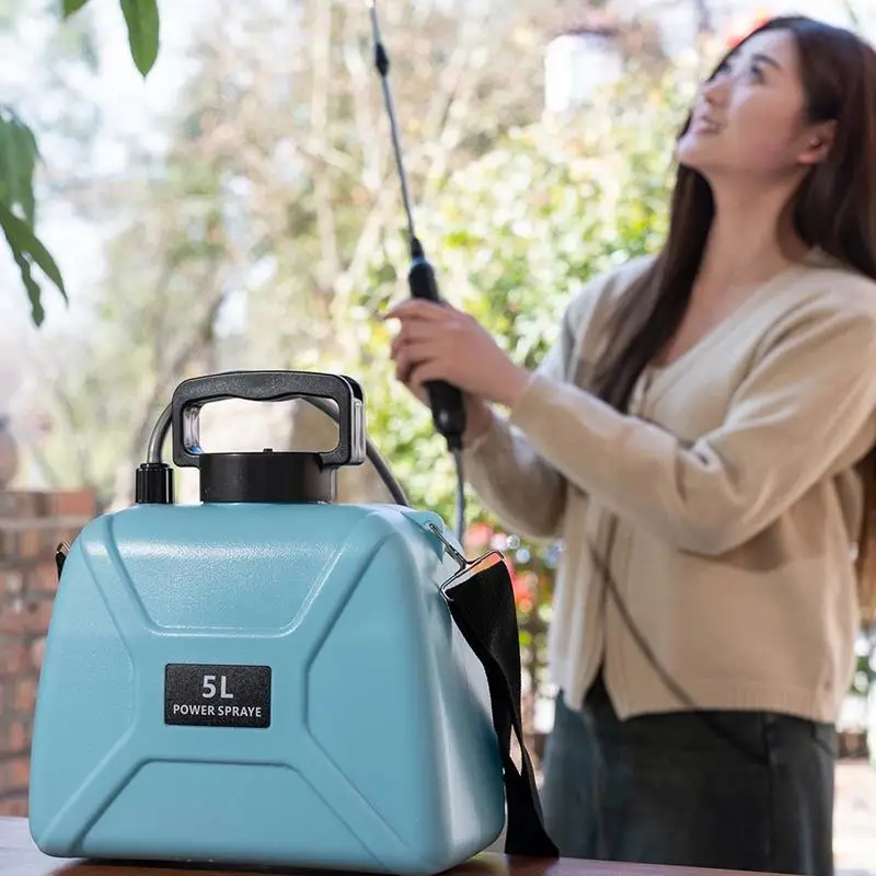 Leistungs starkes elektrisches Sprüh gerät wiederauf lad bares hand gehaltenes Garten bewässerungs sprüh gerät mit ergonomischem Griff Rucksack-Design werkzeug für Rasen