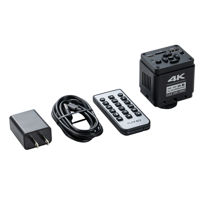 Imagem -04 - Câmera de Microscópio de Vídeo Eletrônico Digital Lupa Industrial Armazenamento de Cartões tf Hdmi Usb 4k 8.3mp Tipo-c Full hd