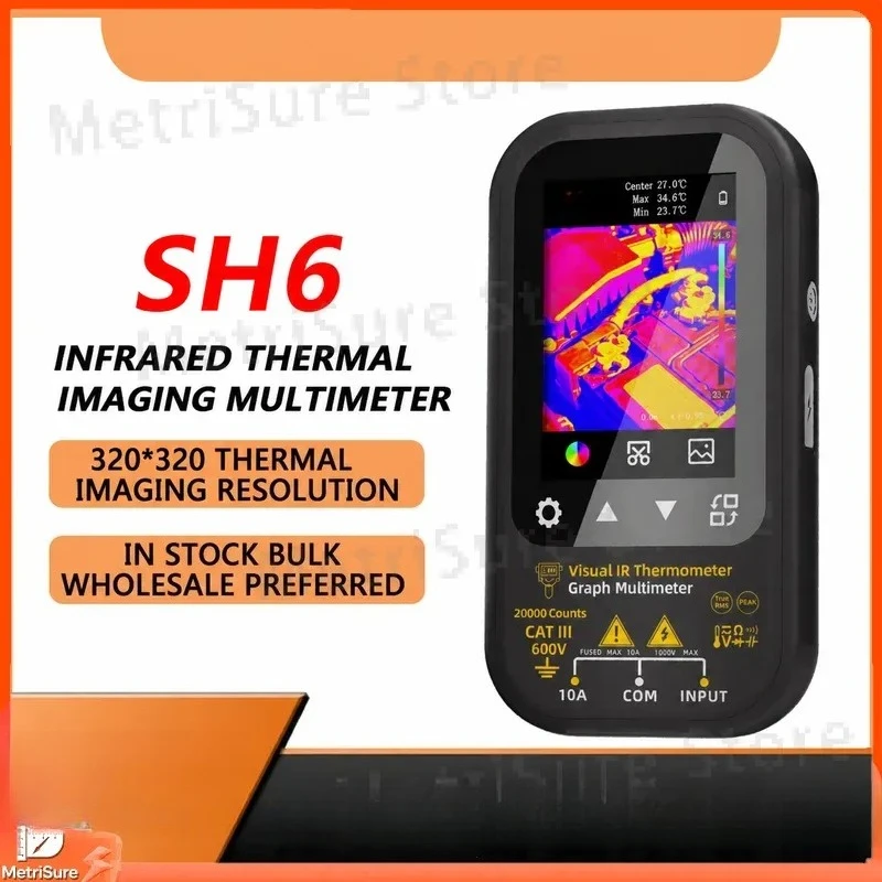 Thermal Imaging Camera Multimeter Digital High Precision Infrared Thermometer for Electrical Maintenance HVAC Floor Heating