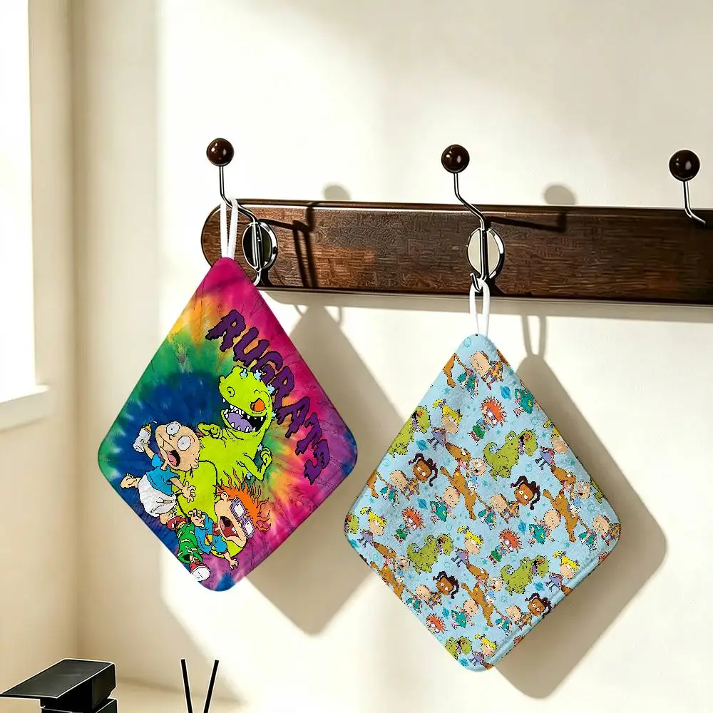 Funny Anime R-Rugratss Hand Towel Set Natural Hypoallergenic, Soft Absorbent Quick Dry Towels For Bathroom Kitchen