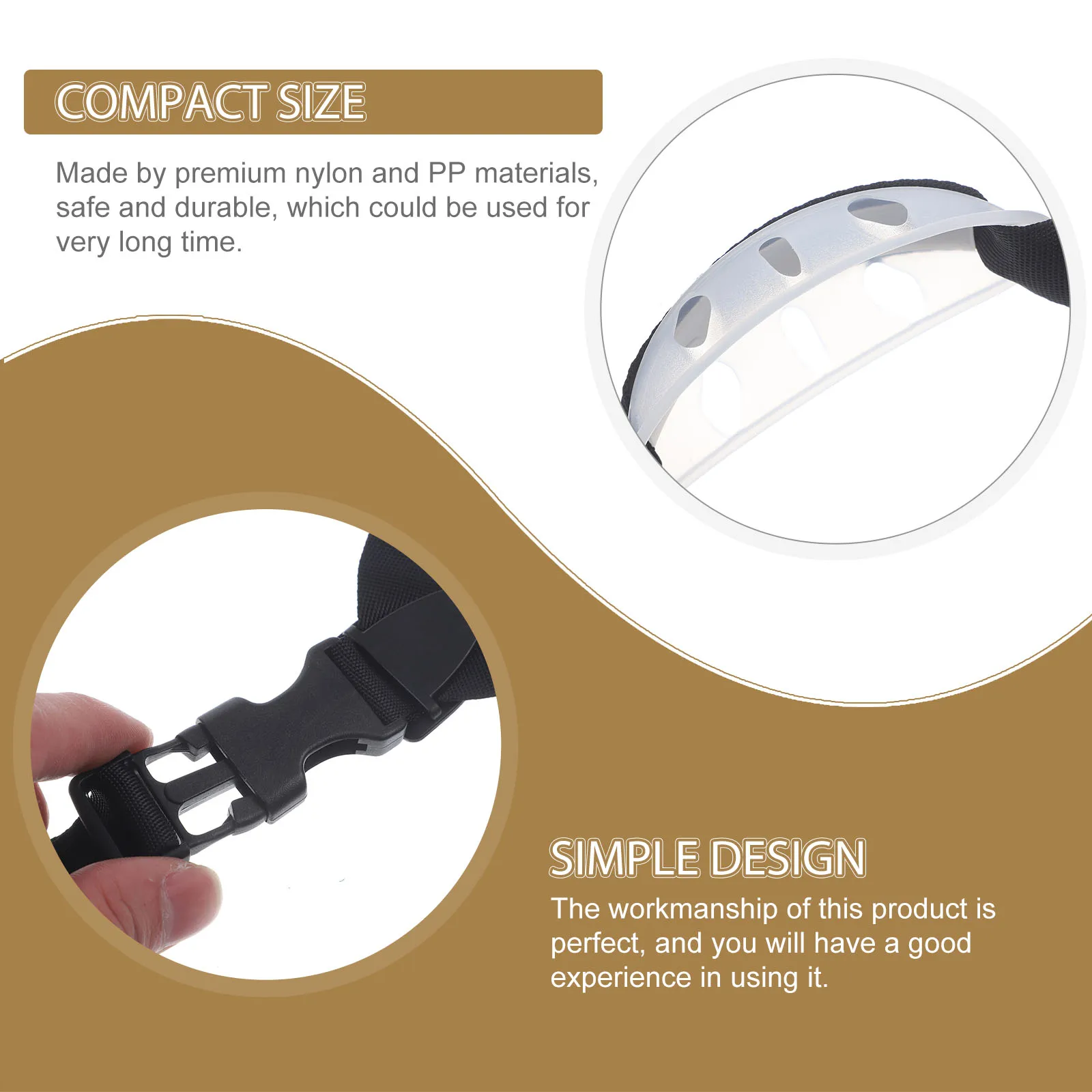 

2pcs Safety Chin Straps Durable Nylon PP Adjustable Replacement Hard Hat Accessories Construction Site