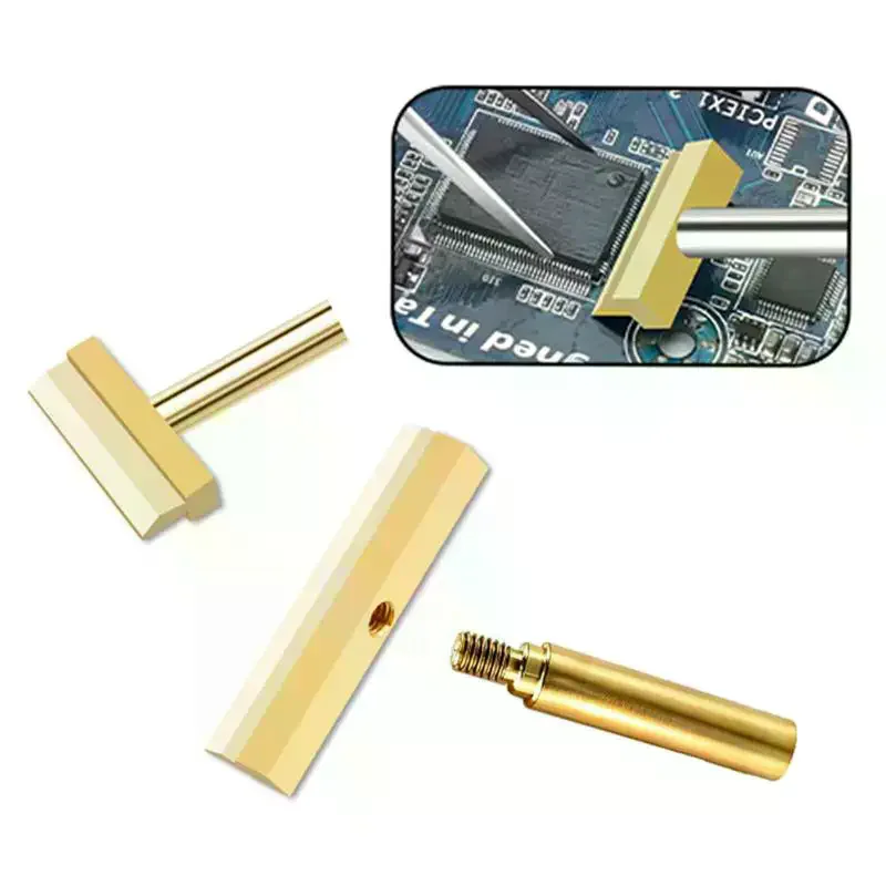 10.5-40mm Width, Spade-shaped Aoldering Iron Tip Suitable For 936-937-8898-8586-888D Series Soldering Iron Welding Tools