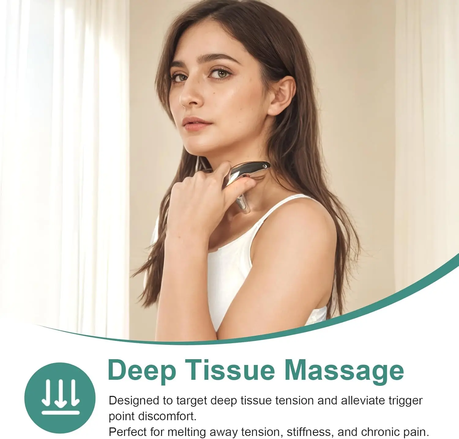 Triggerpunkt-Massagegerät für Tiefengewebe Muskel-Scraper zur Schmerzlinderung Gua Sha Daumen-Schoner & Akupressur-Werkzeug – Detail 3