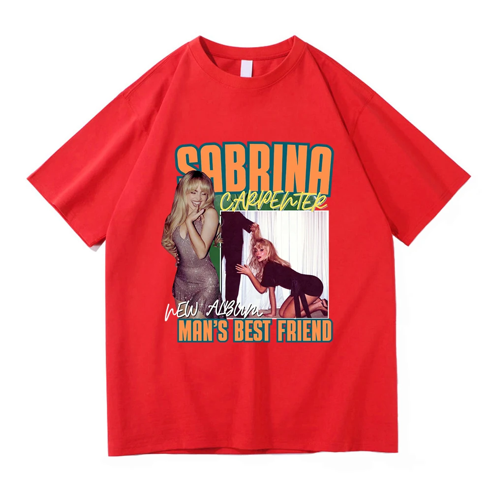 Sabrina Carpenter Best Friend Man TShirt 2025 Album Uomo Donna Abbigliamento Harajuku Manchild Top di alta qualità Magliette