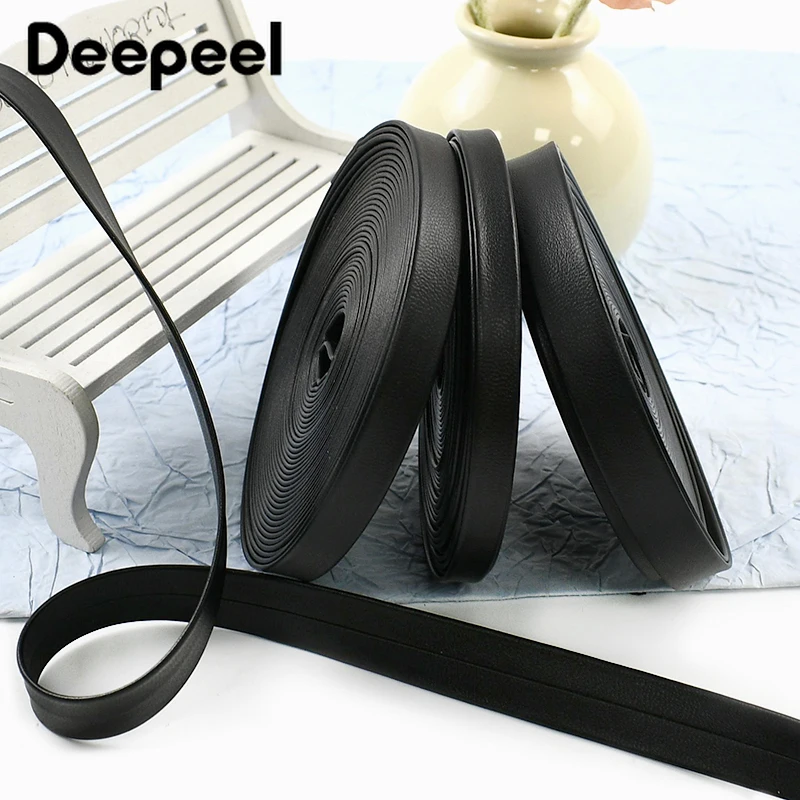 

10Meters 3-50mm PU Webbing Strap Bracelet Necklace Decorative Ribbon Shoulder Bag Straps Belt Sling Band Leather Crafts Supplies