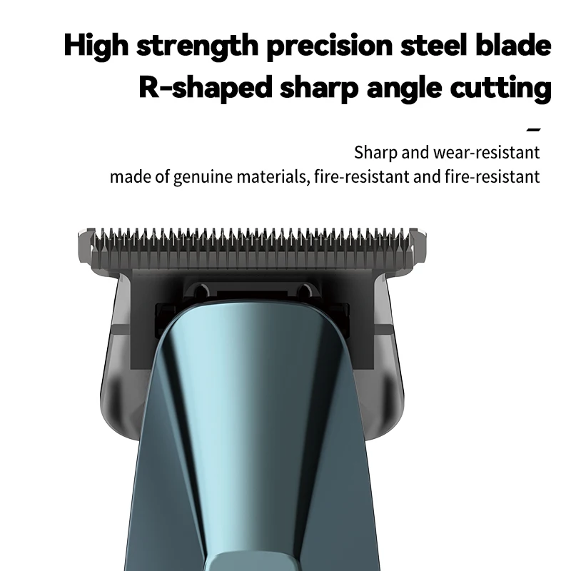 Kemei 282 مشابك شعر كهربائية للرجال ماكينة قص الشعر المنزلية R شفرة ماكينة تشذيب اللحية/الشعر اللاسلكية قطع نحت المقص USB