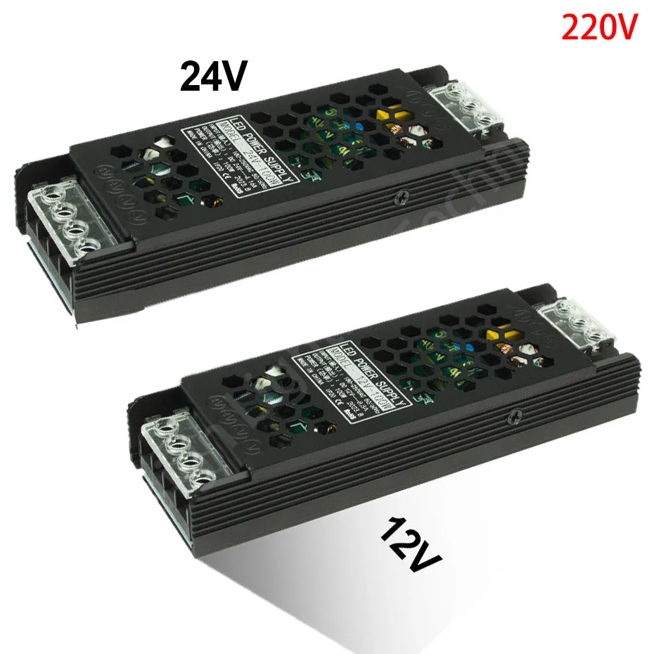 

Преобразователь напряжения от переменного тока 220 В до 12 В постоянного тока 24 В, трансформаторы 60 Вт, 100 Вт, 200 Вт, 300 Вт, 400 Вт, светодиодный драйвер для светодиодной ленты COB, источник питания