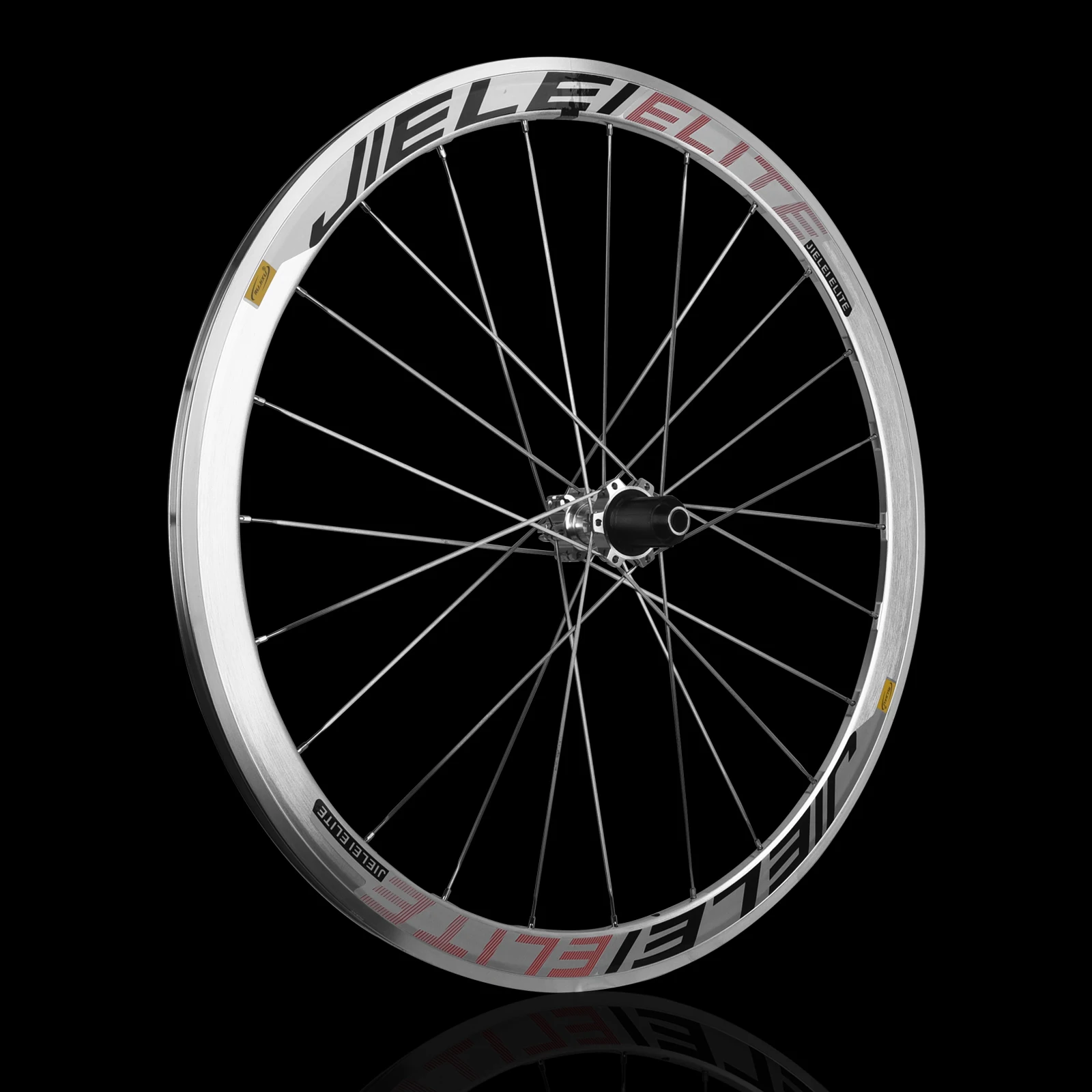 RUJIXU 700C Silberner Fahrrad-Laufradsatzrahmen, Straßenradpaket, V-Cdisc-Bremse, Rückenbremse, gerades festes Getriebe, 700C, 30 mm, 40 mm, 50 mm – Detail 13