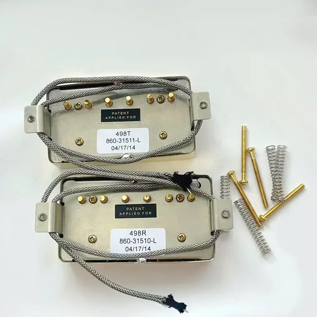 Best Offer Guitar Pickups Alnico 5  498R 498T Humbucker Pickup Set Nickel For Electric Guitar