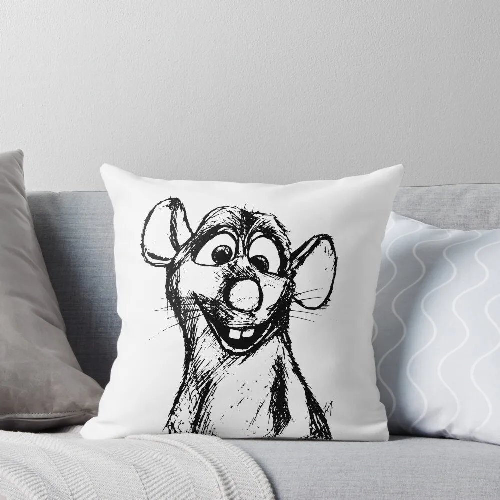 

RATATOUILLE - REMY Throw Pillow Pillows Aesthetic Pillow Case Christmas Plaid Sofa pillow