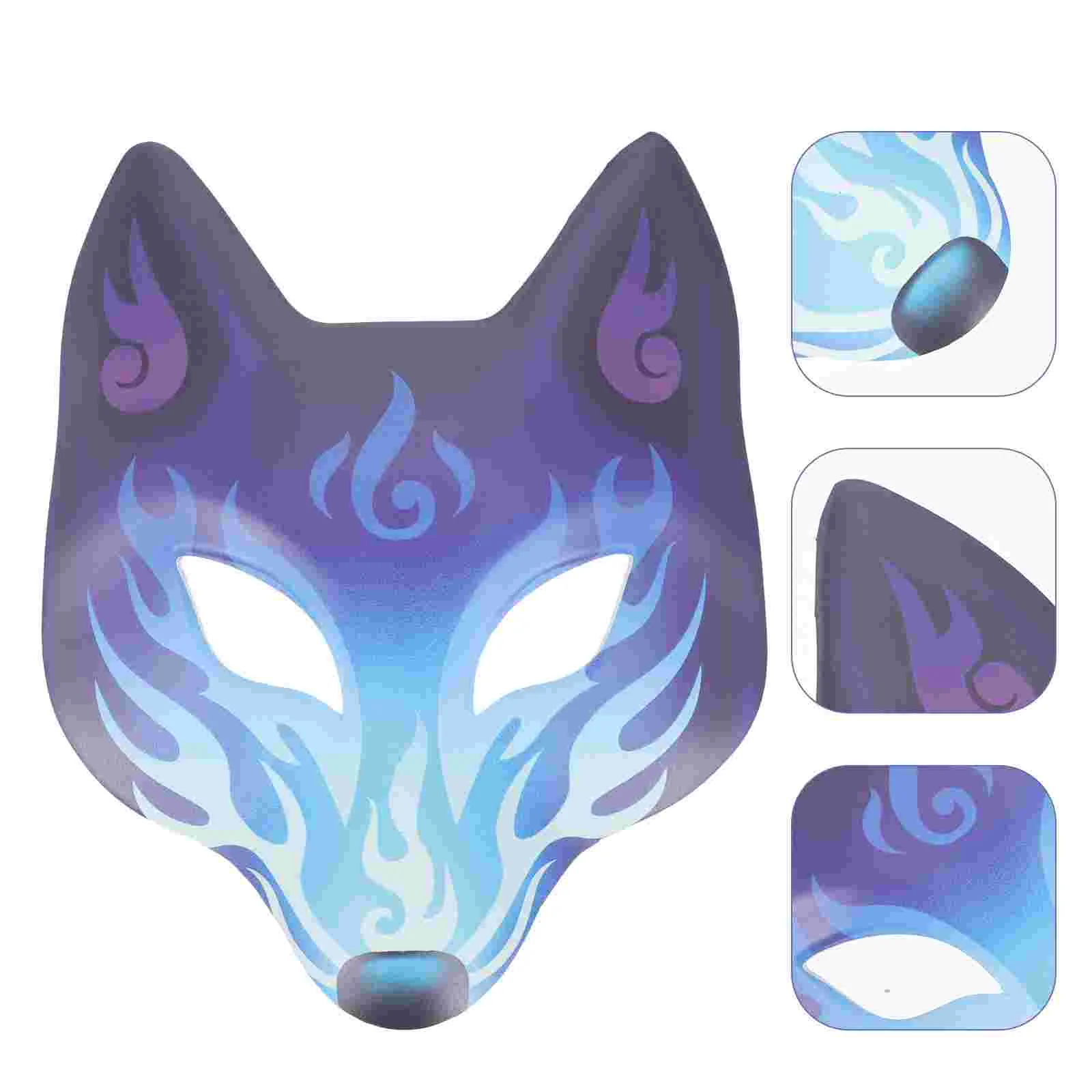 Fox Mask Masks for Masquerade Carnival Costume Prop Pu Cosplay Halloween Party Accessories Fancy Dress