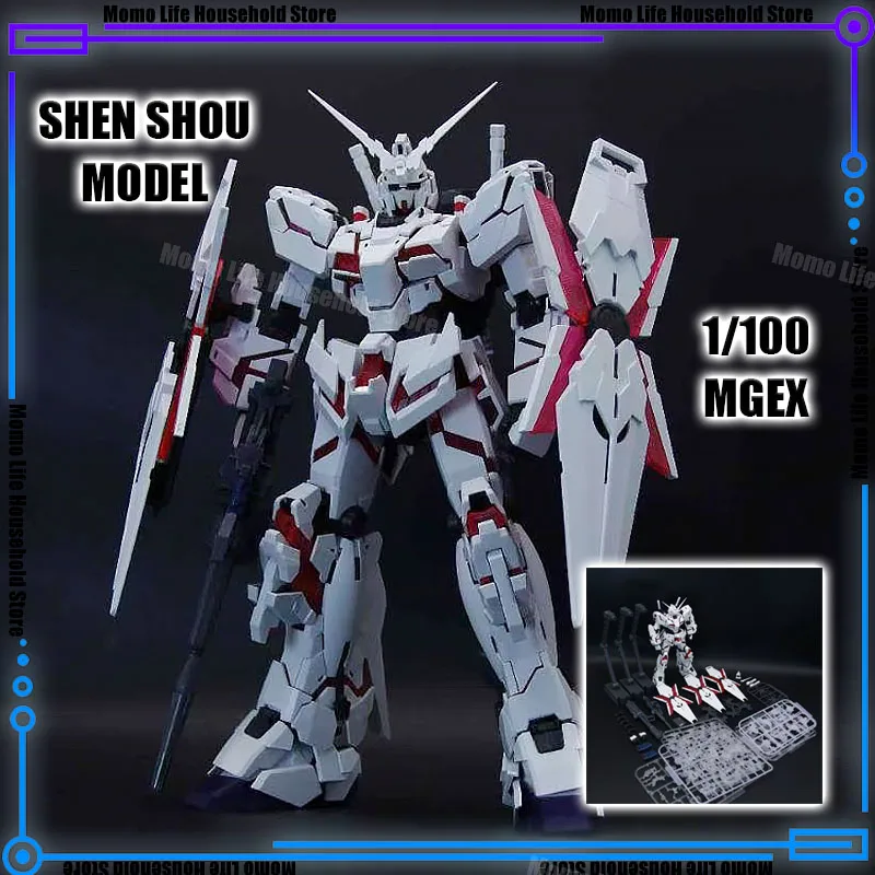 

Новый SHENSHOU 1/100 MGEX RX-0 Единорог в сборе, наборы моделей, пластиковый скелет, аниме, фигурка робота, пластиковая модель, подарки, игрушки