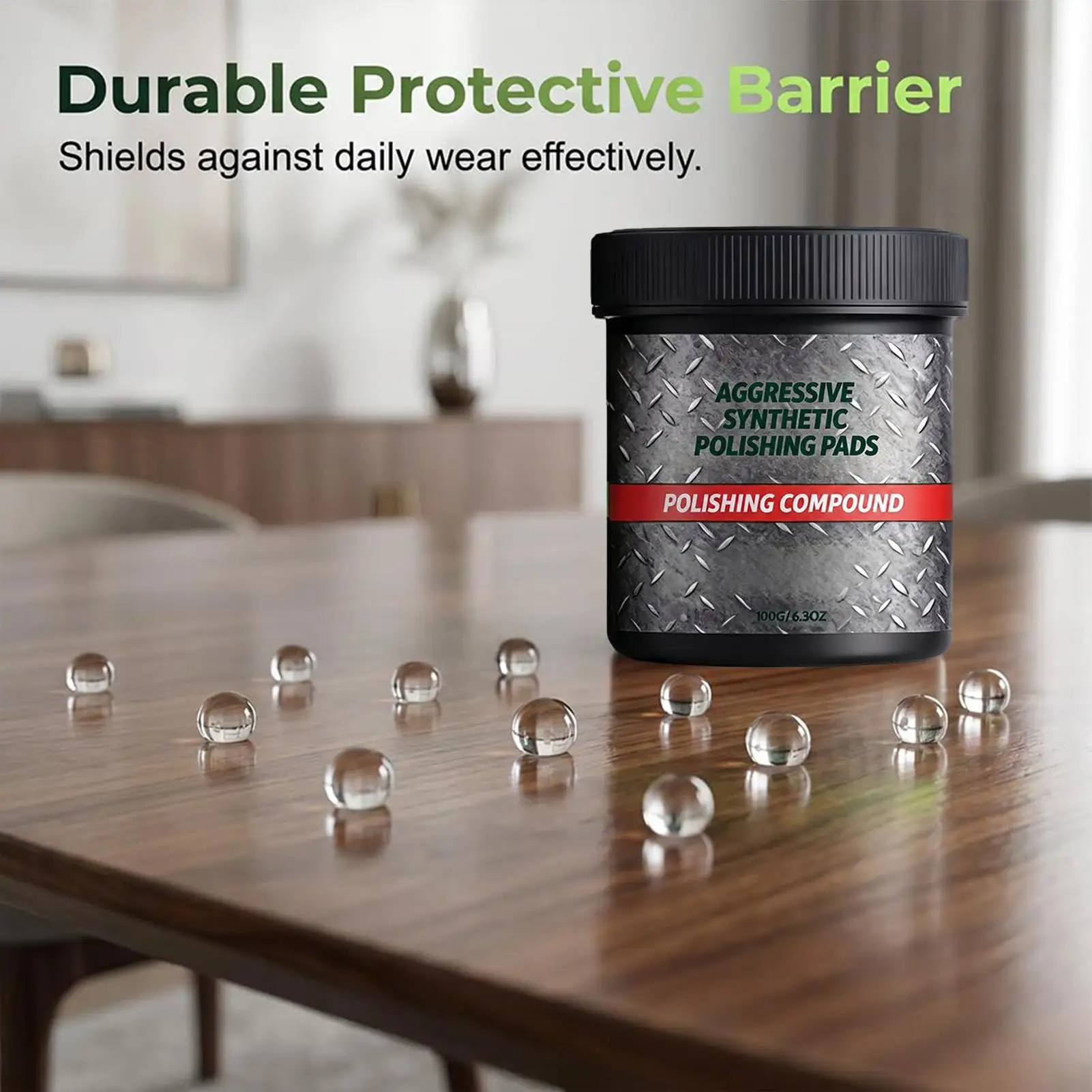 Multi-Surface Scratch Remover Polishing Compound Furniture Repair Wax Restorer for Wood Marble Leather Countertop Oven Sink Home