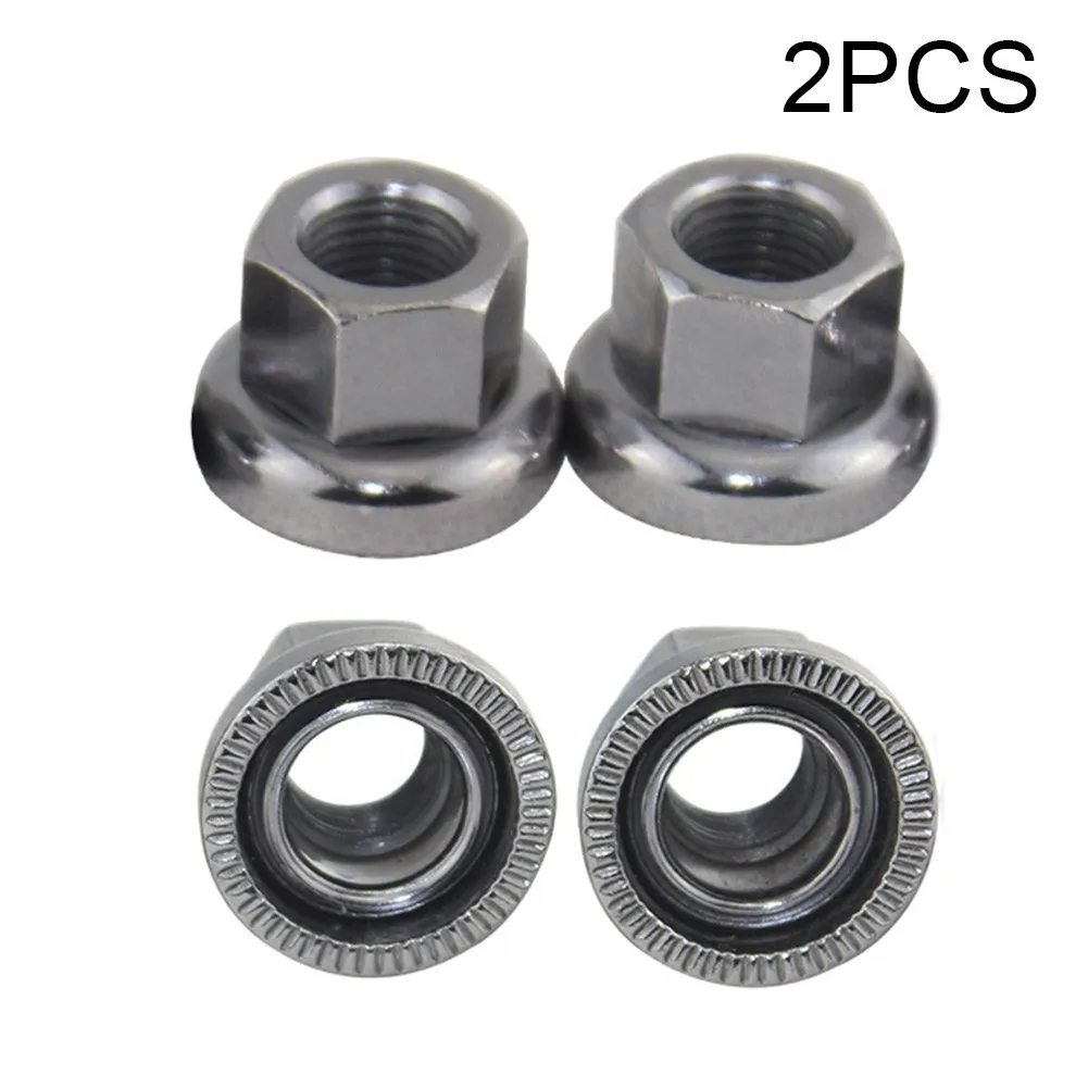 1 Pair Nut Axle Bike Fastener For Bolt Hub Nut Screw Track Washer High Quality Parts Portable Practical Premium