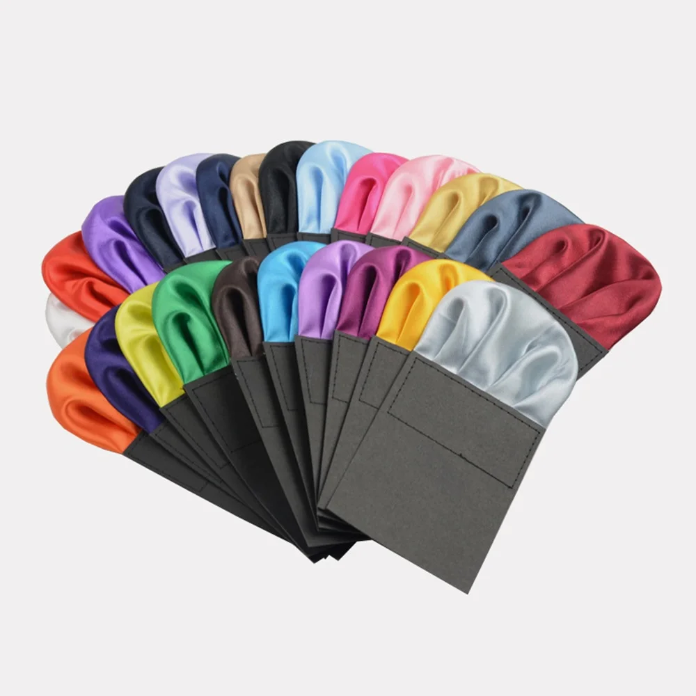 Men's plug-in pocket towel business accessory Pocket Towel Square Scarf Chest Towel for Wedding Custom Logo