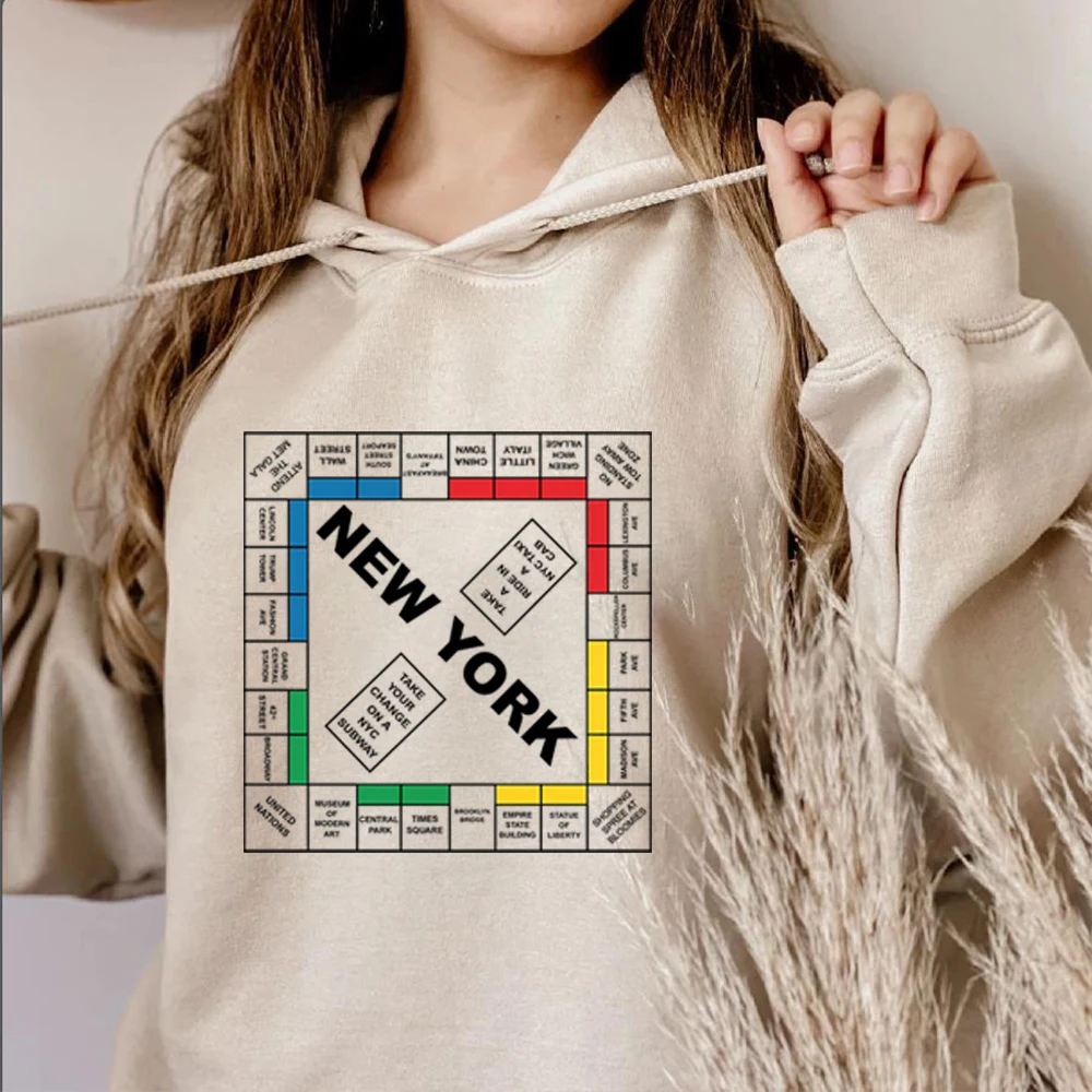 New York Monopoly Hoodie and Just Like That Sweatshirt New York Shit Carrie New York Monopoly Tee City Top Unisex Pullovers