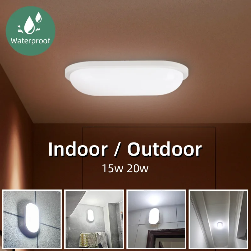 Wall Light Led Wall Lighting IP44 Waterproof Outdoor Wall Light 15W 20W Bathroom Light Ceiling Light For Bedroom Corridor Stair