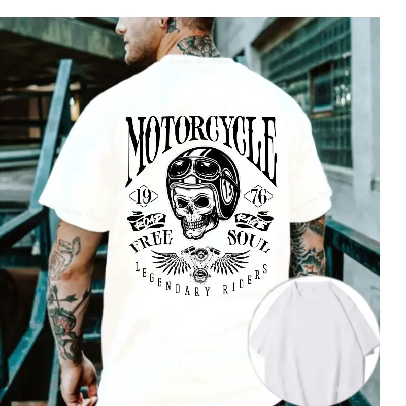 Sons with Arthritis Ibuprofen Chapter Funny Biker Skull T Shirt Black Vintage Mens Graphic Shirts Gothic Ropa Hombre Streetwear