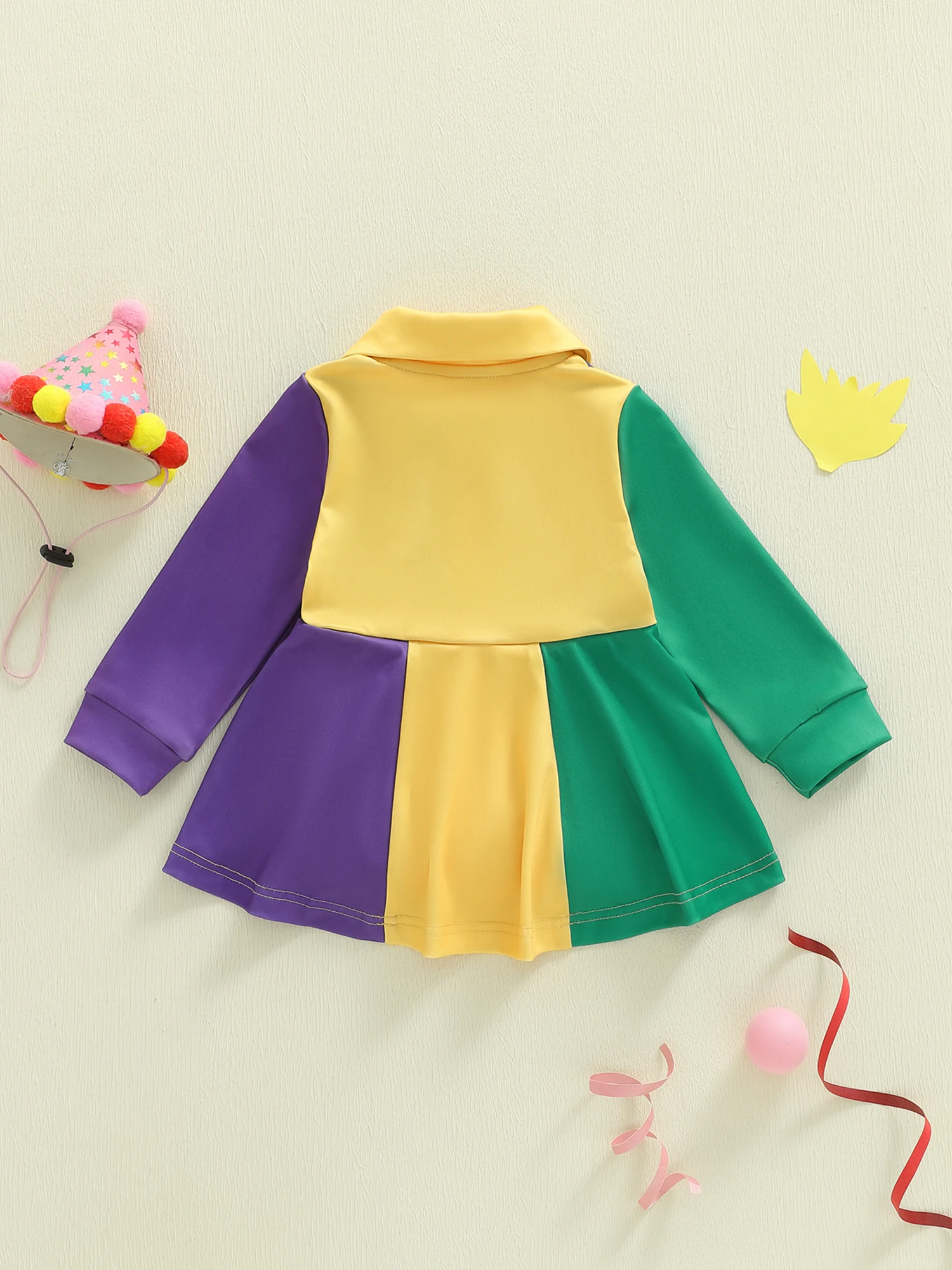 

Adorable Toddler Girl Floral Print Ruffle Sleeve Romper Dress with Bowknot Belt and Button Closure for Spring