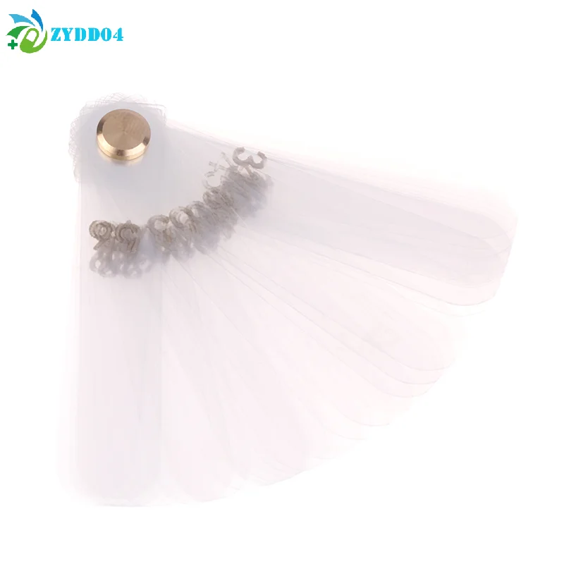 

● Набор из 56 шт. пластиковых прозрачных измерительных линеек для интерпроксимальной редукции зубов, 0,1 мм