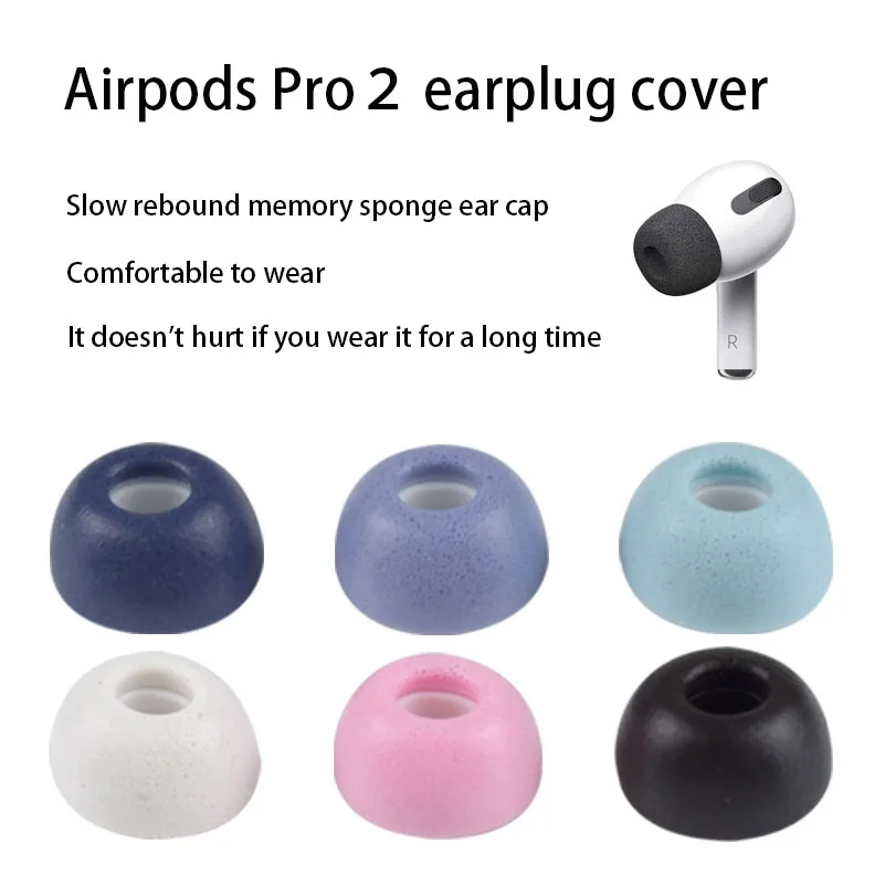 

For Apple Airpods Pro2 Slow rebound memory sponge earplug AirPods Pro EarplugXS S M L4 modelImprove sound quality and wear soft