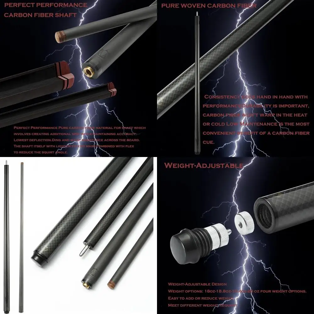 

Бильярдный кий премиум-класса из углеродного волокна: элегантный дизайн для любителей бассейна