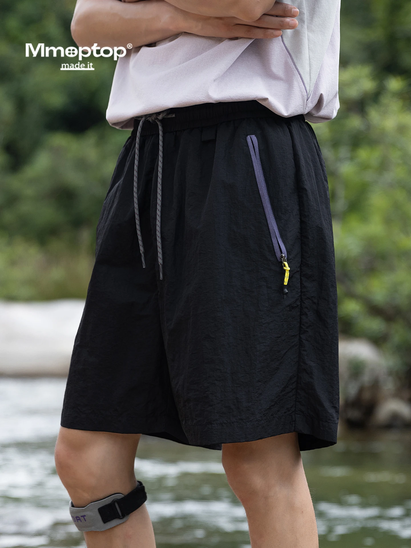 

Мужские шорты MMOPTOP из ледяного шелка: тонкие, быстросохнущие, дышащие, для активного отдыха, повседневные, прямого кроя, длиной до колена