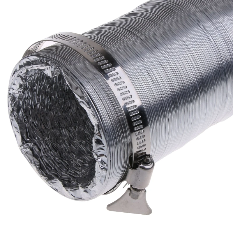 Inner Diameter 75mm Aluminum Foil Hose Ducting Flexible 1.5/3/6 Meter Pipe Ventilation Heater Hose For Barbecue Smoke