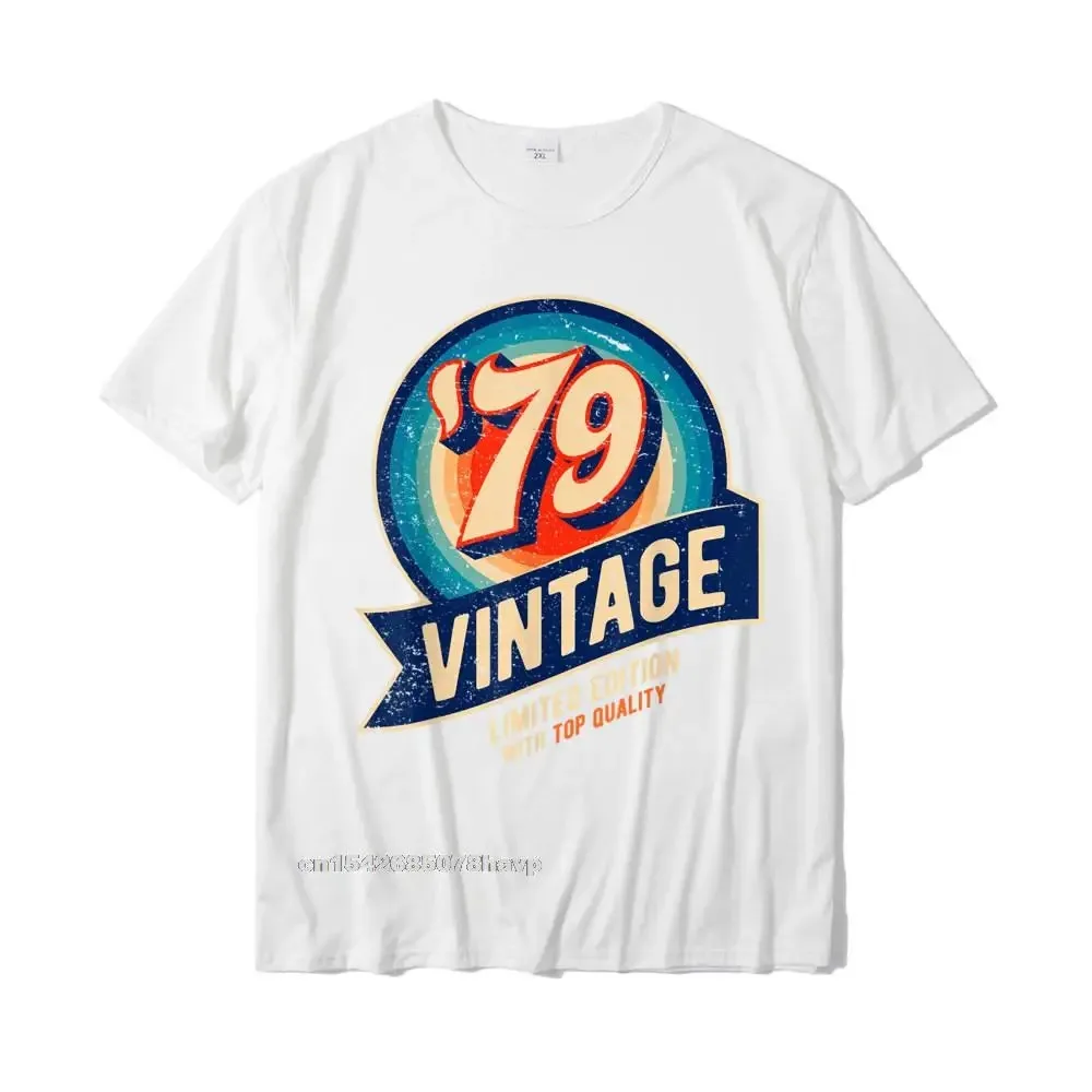 1979 Vintage 41st Birthday Retro Graphic T-Shirt T Shirt T Shirt Retro Cotton Camisa Casual Men\'s