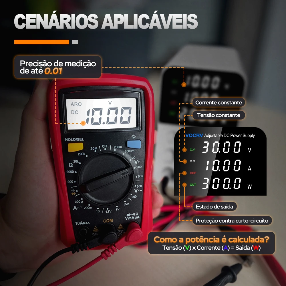 Imagem -05 - Banco de Alimentação Ajustável Banco Fonte Regulador de Tensão dc 30v 110v 230v