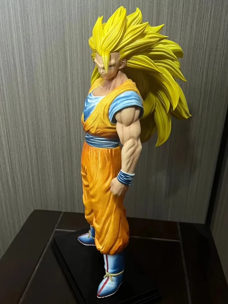 Em estoque son goku sj3 figura dragon ball z ssj2 goku super saiyan pvc figuras de ação 33cm/12.99 polegada coleção modo brinquedos presentes