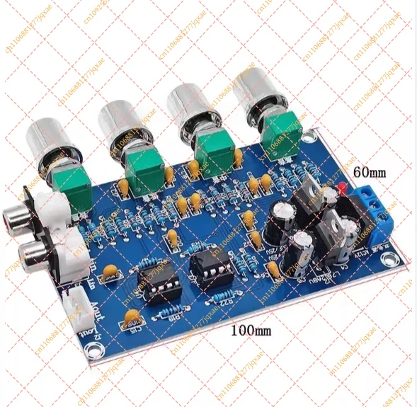 AC 12V NE5532 Tone Board Preamp with Treble, Bass & Volume Control