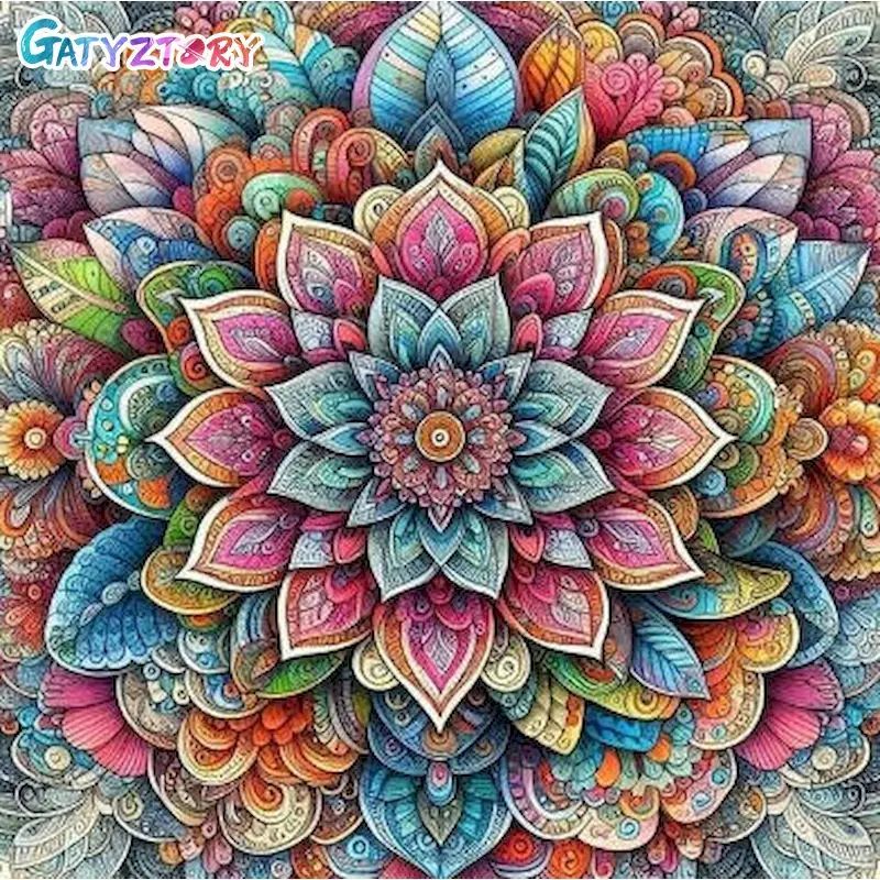 GATYZTORY 5d Diamond Painting Kits For Adults Living Room Decoration Diy Adult Crafts Kits Mandala