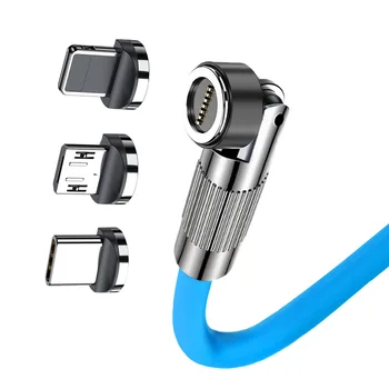 MVQF-3 인 1 540 마그네틱 6A 초고속 충전 120W USB 케이블, c타입 To iOS 조명, 액체 실리콘 충전기, 아이폰용 데이터 케이블
