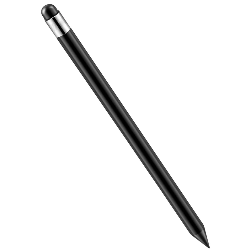 Capacitieve Potlood Pen Stylus Druk Op Scherm Stick Voor Iphone Ipad Tablet Telefoon Pc-Zwart