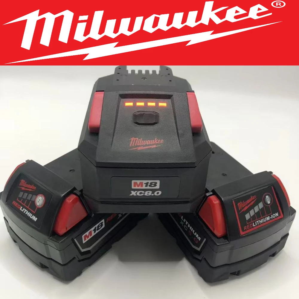 

100% Milwaukee M18 REDLITHIUM FORGE XC6.0 Battery Pack – Lithium Ion XC, 18V, 48-11-1861 for M18 Series Cordless Power Tools