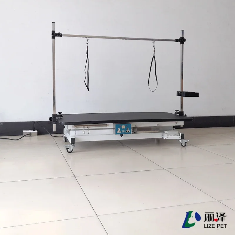 Pet grooming table for groomers Electric lift table with perforated socket and multi-functional without metalless frame