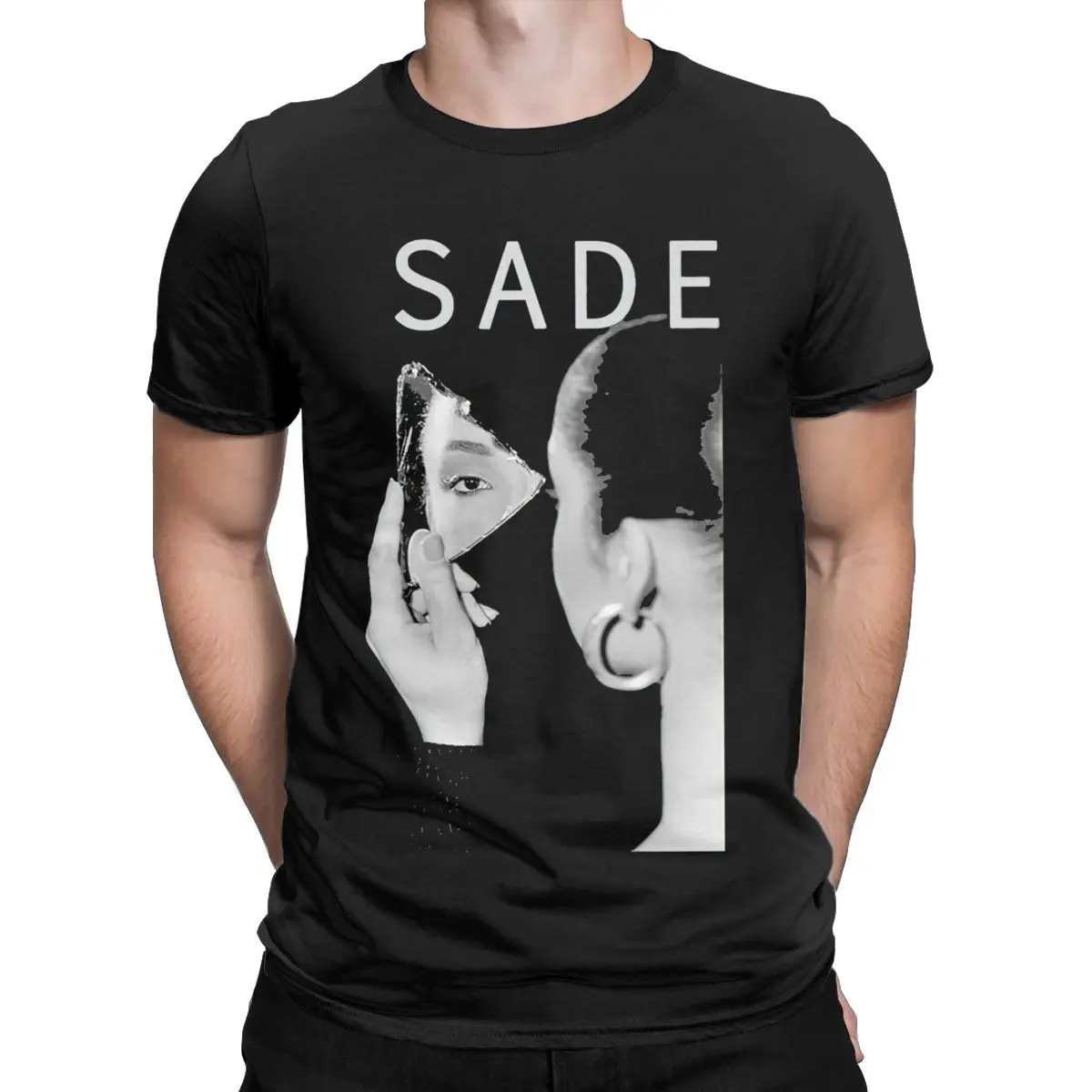 Sades Adu T-Shirts for Men Cool Cotton Tees Round Neck Short Sleeve T Shirt Unique Clothing