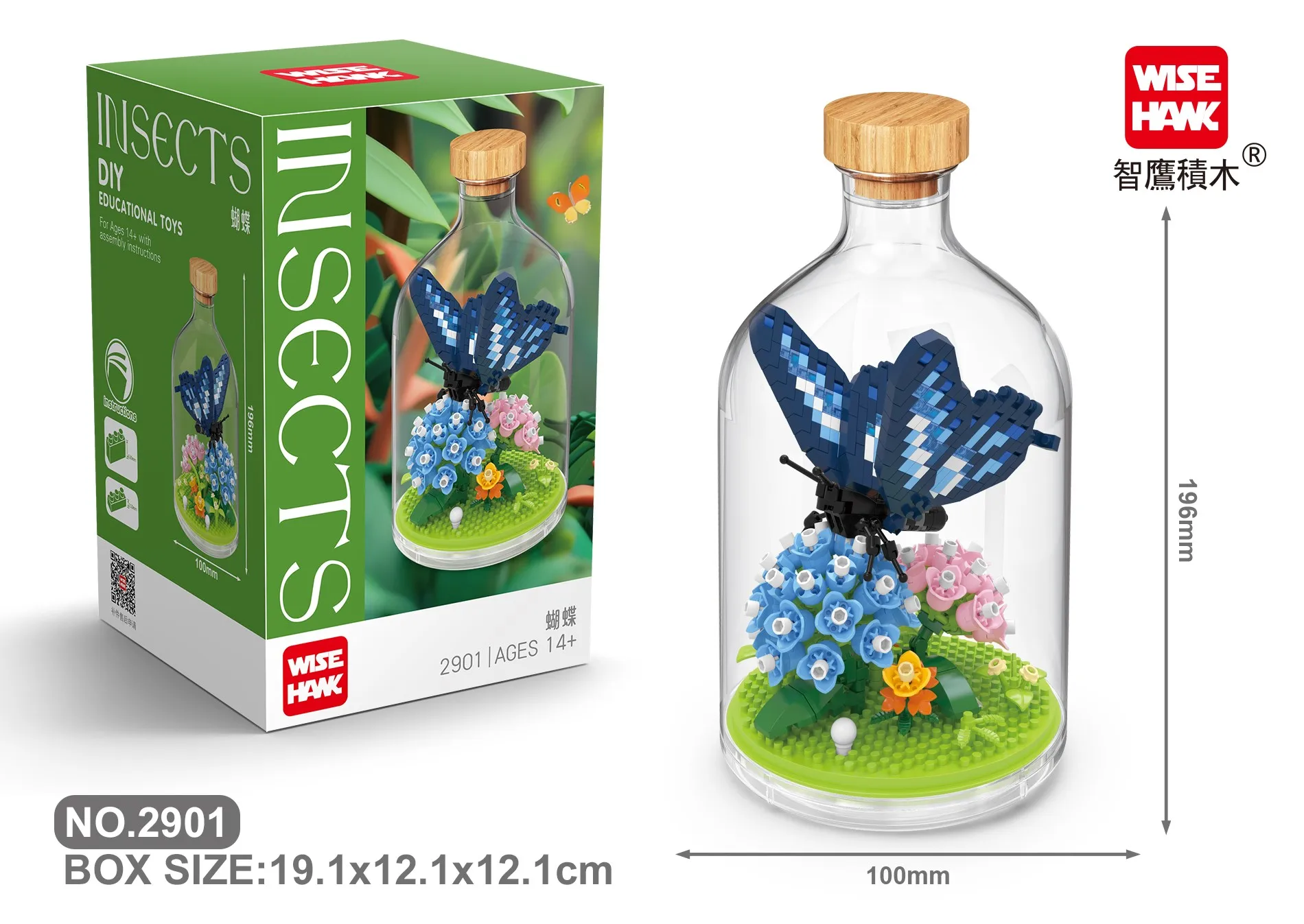 Kreative Micro Bausteine Fuchs Skorpion Schmetterling Capybara Kawaii Tier Themen Driften Flasche Spielzeug Modell Kinder Urlaub Geschenk