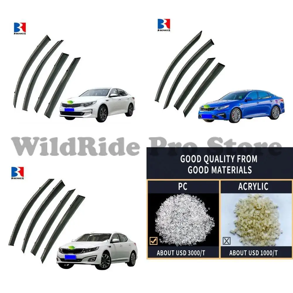 

1 set For KIA K5 OPTIMA V IV 2011-2020 High End Injection Deflector PC Deflector Window Visor