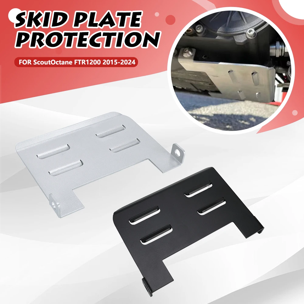 

Motorcycle Lower Bottom Skid Plate Splash Chassis Protection For Indian Scout FTR1200 Victory Octane 2017-2024 2023 2022 FTR1200