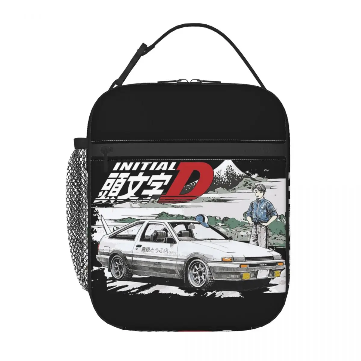 

Термосумка для обедов Initial D Deep Forest Drifting AE86 Takumi Raceway для женщин и детей, термосумка для еды, сумка-тоут