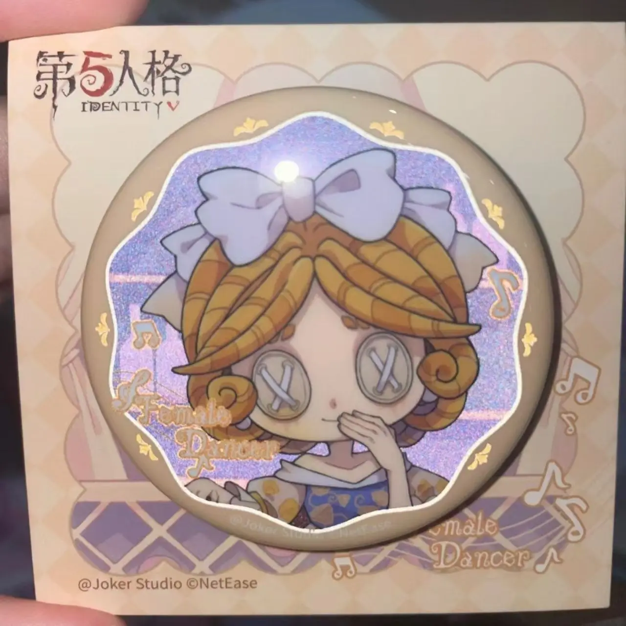 58 مللي متر الهوية 5 بستاني إيما وودز أنثى راقصة مارغريثا زيل بروش دبوس الكرتون الشكل شارة لمحبي هدية عيد الميلاد