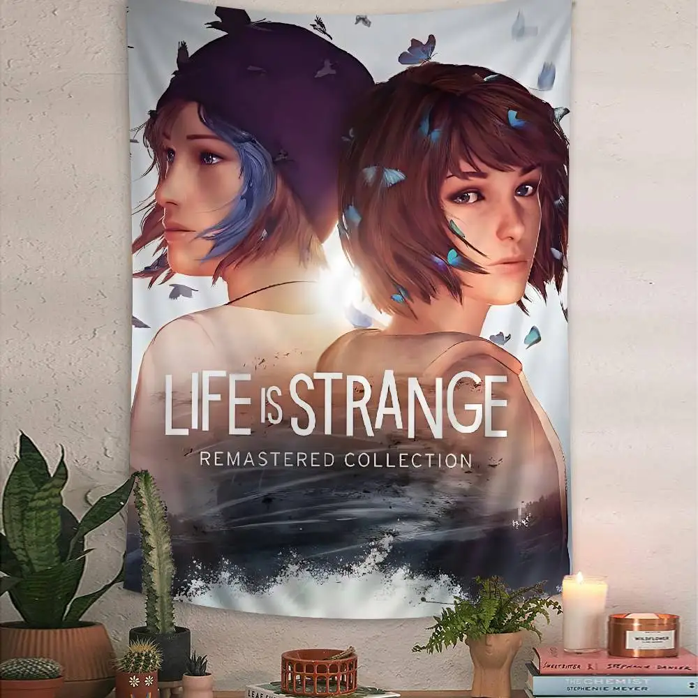 Life Is Strange 2-Spiel, Film, bunter Wandteppich, Wandbehang, zum Aufhängen, Tarot, Hippie, Wandteppiche, Wohnheim, Wandkunst, Dekor